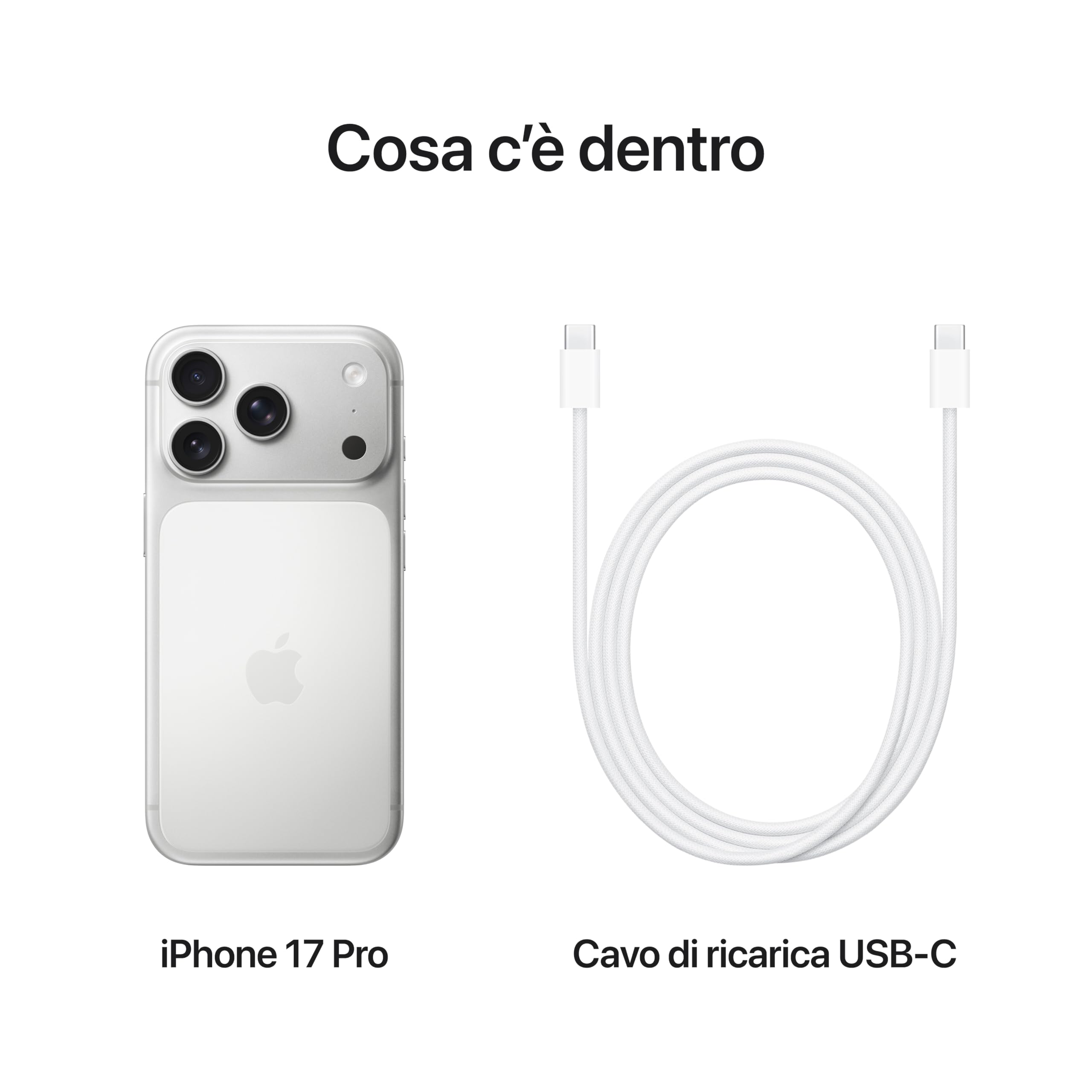 Apple iPhone 17 Pro 256 GB: display 6,3", ProMotion fino a 120Hz, chip A19 Pro, autonomia senza precedenti, sistema di fotocamere Pro Fusion con fotocamera frontale Center Stage; Blu profondo